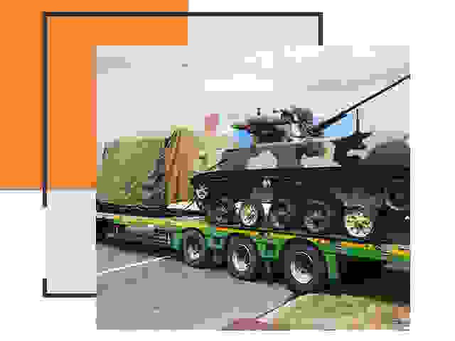 Перевозка военной техники в Карабулаке